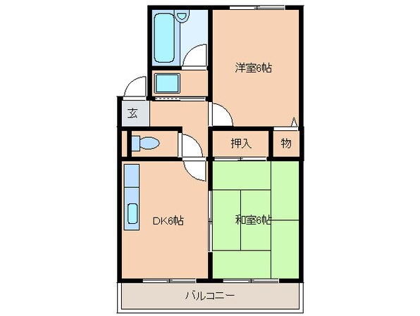 シャトーグランデ・イノウエの物件間取画像